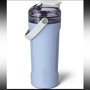 BrüMate Denim Multishaker Water Bottle with Straw, Bevlock & Shaker Lid